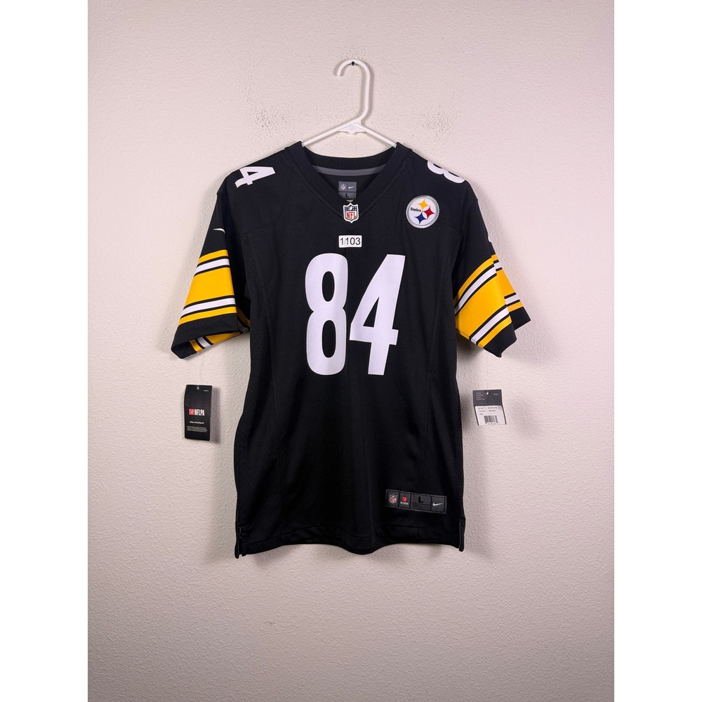 Nike Pittsburgh Steelers Antonio Brown 84 Youth Jersey Black Size L 14/16 NEW